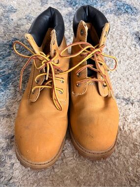 Ozark Trail Wheat/Tan Work Boots with Black Collar